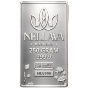 Nellava Bullion Silver Bar 250g Kadar 999.9