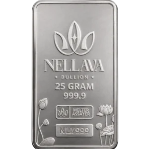 Nellava Bullion Silver Bar 25g Kadar 999.9